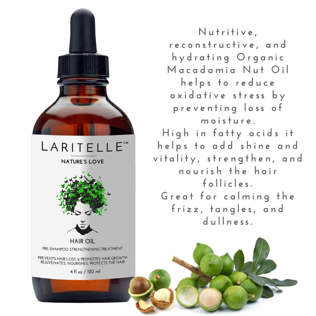 Laritelle Organic Shampoo 17 oz + Conditioner 16 oz | Prevents Hair Loss, Promotes Hair Growth | Argan Oil, Rosemary, Ginger & Cedarwood | NO GMO, Sulfates, Gluten, Alcohol, Parabens, Phthalates