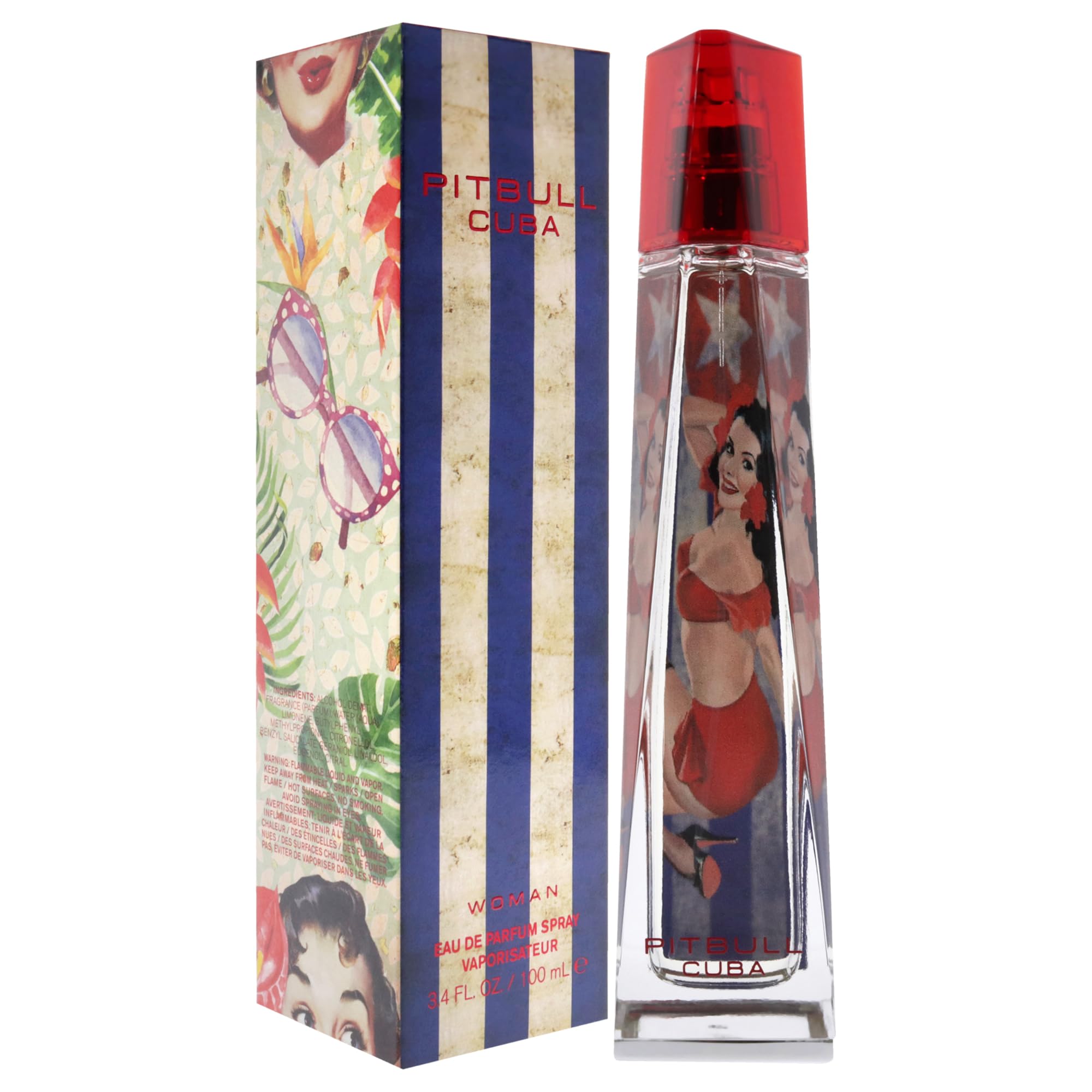 Pitbull Cuba For Women 3.4 oz EDP Spray By Pitbull