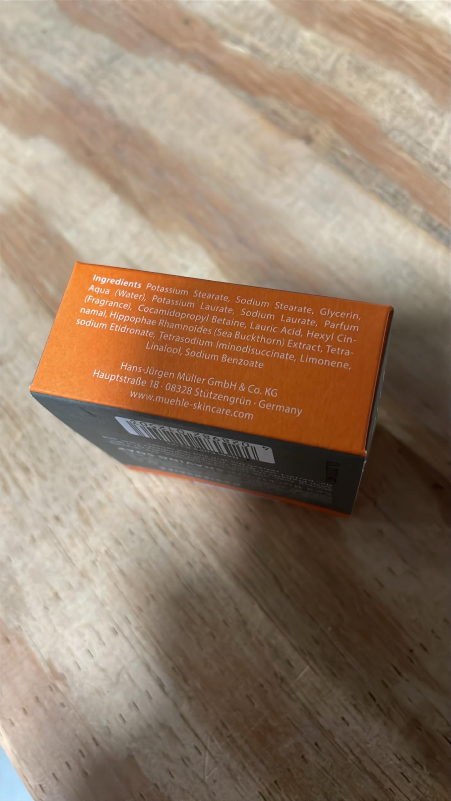 MÃƒÂƒÃ…Â“HLE Sea Buckthorn Hard Shaving Soap 65g by MÃƒ¼hle