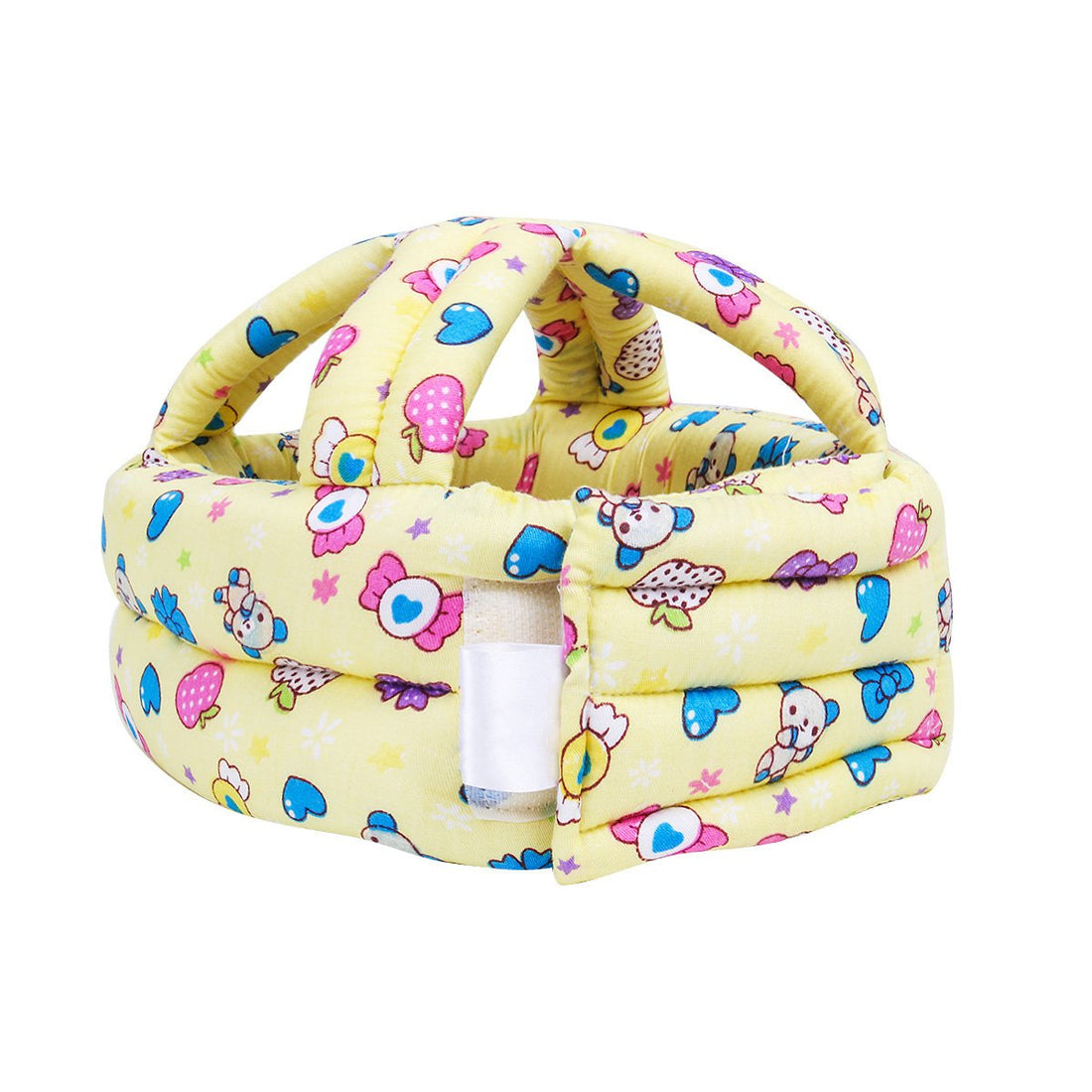 FLYPARTY Adjustable Infant Baby Toddler Protective Hat Helmet Safety Cap (Yellow Sweets)