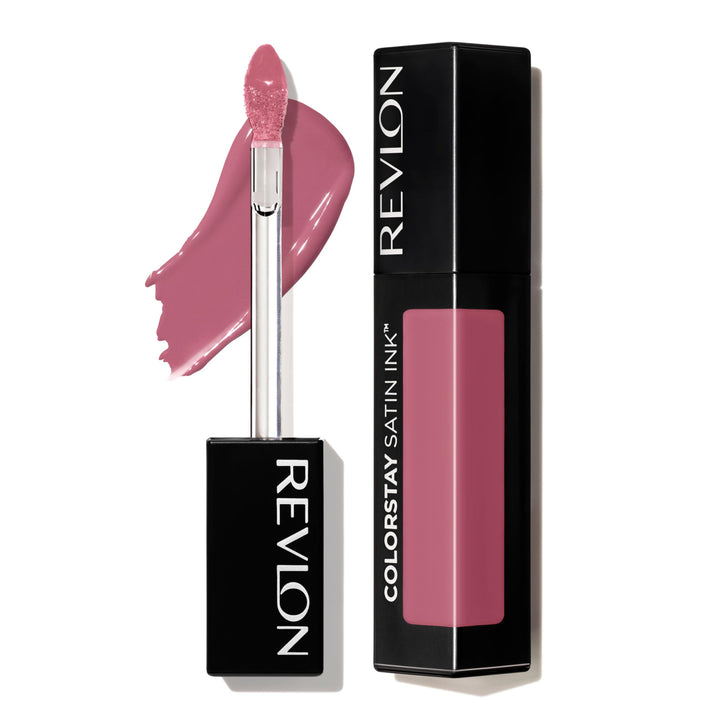 Revlon ColorStay Satin Ink Liquid Lipstick, Longwear Rich Lip Colors, Formulated with Black Currant Seed Oil, 008 Mauvey, Darling, 0.17 fl. oz.