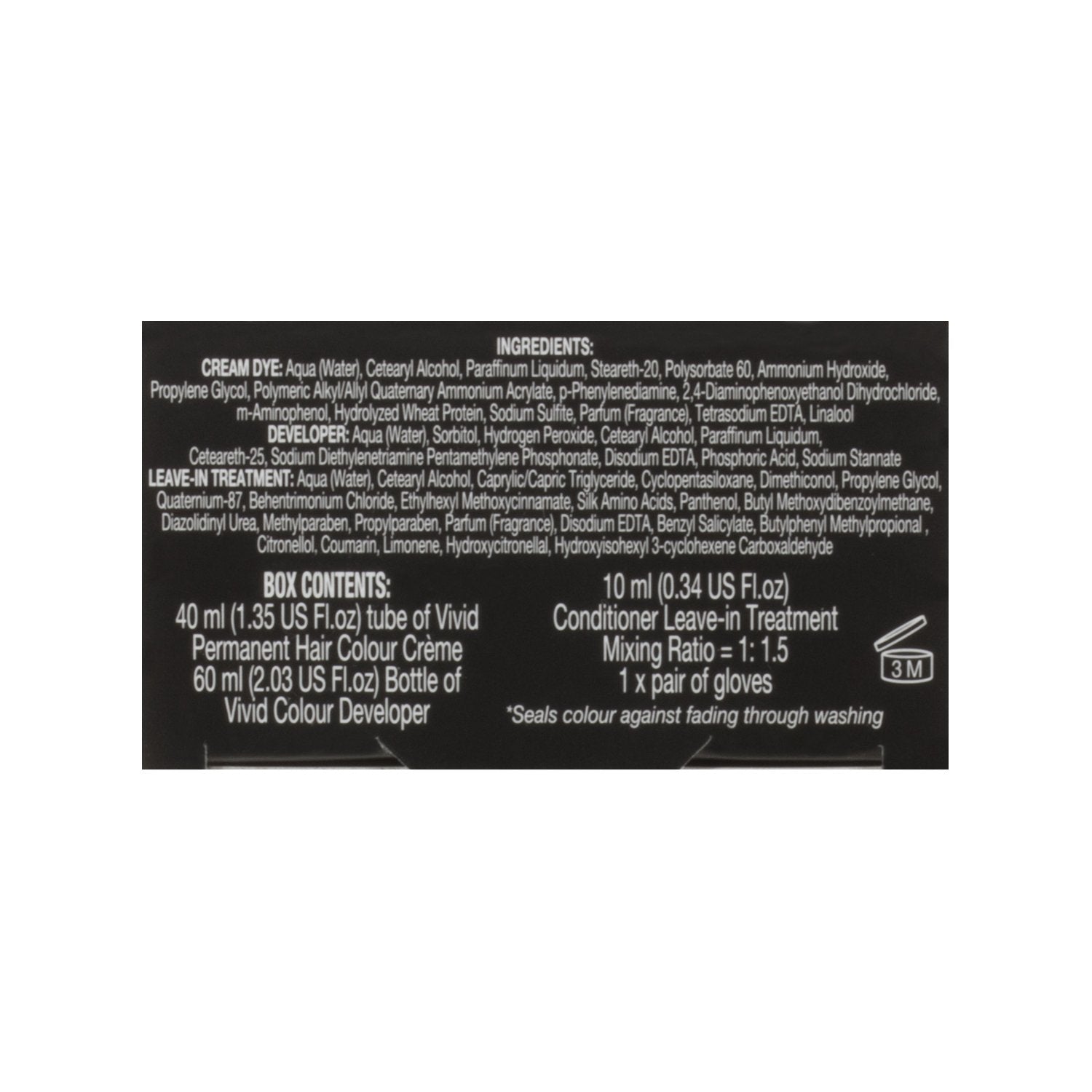 Revlon Realistic Vivid Colour Protein Infused Permanent Color Hair Dye with Color Lock Technology, Jet Black 110ml