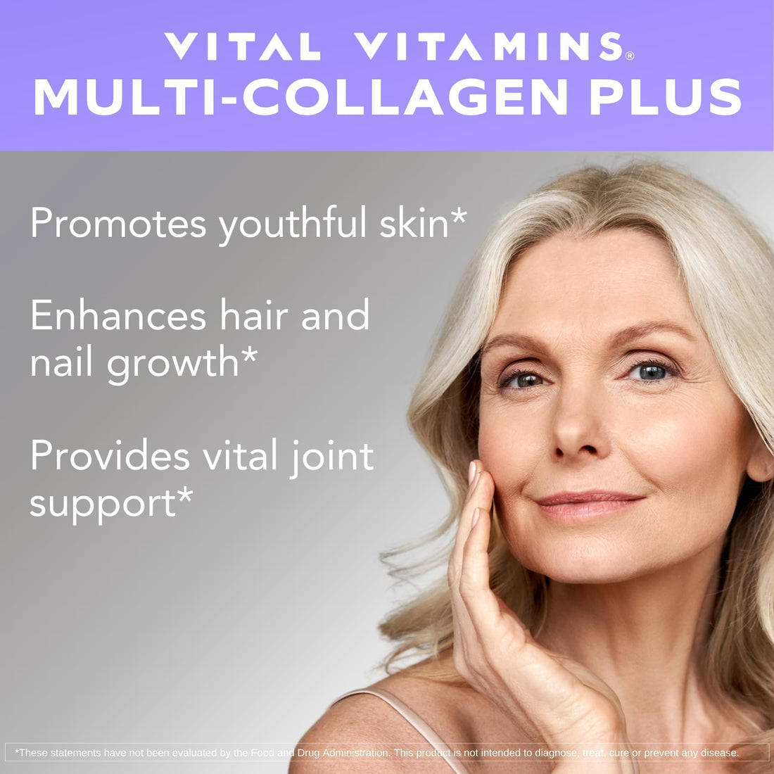 Vital Vitamins Multi Collagen Plus - with Biotin, Hyaluronic Acid, Vitamin C - Type I, II, III, V, X - for Women & Men - Hair, Skin, Nails Beauty Complex - 150 Capsules