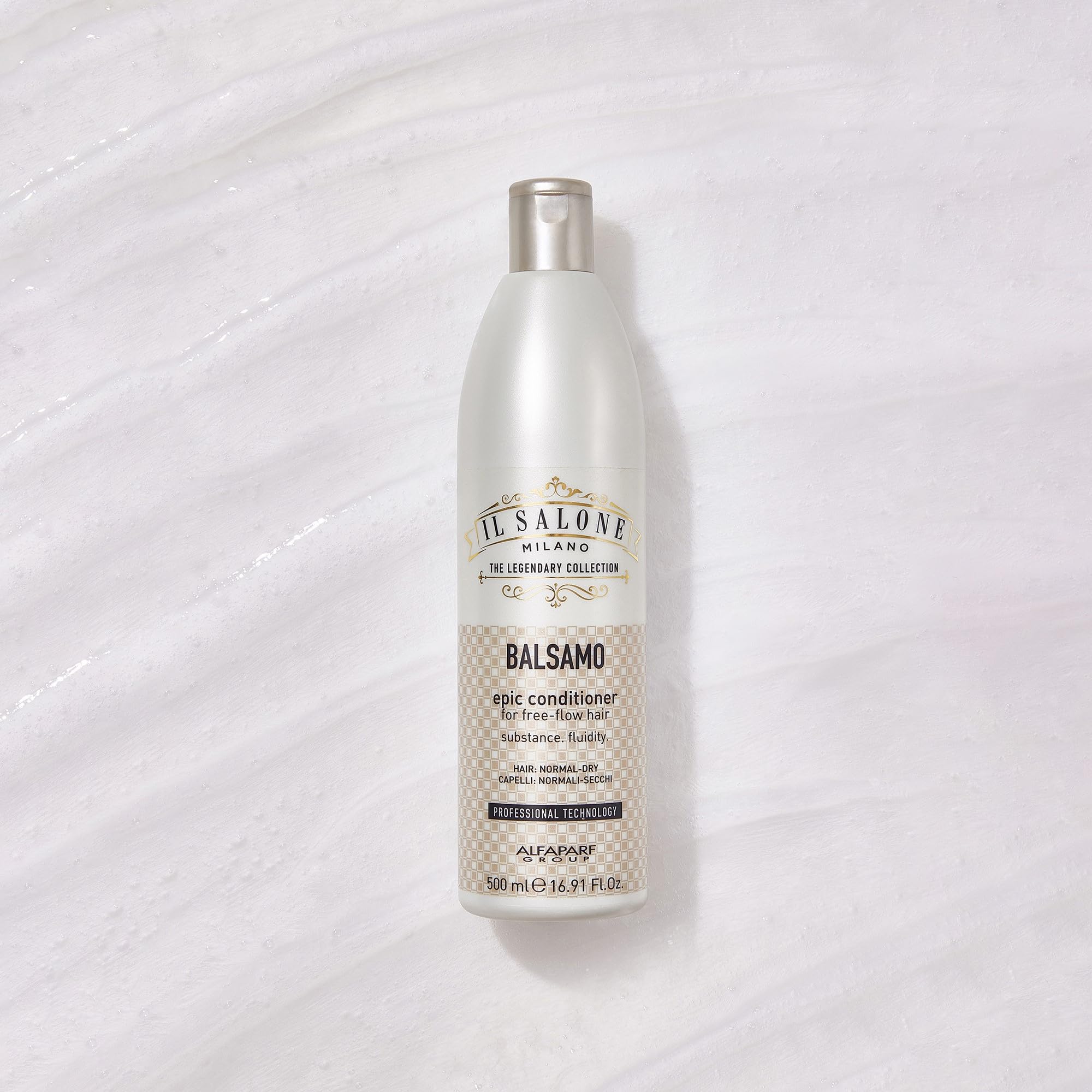 Il Salone Milano Professional Epic Conditioner for Normal to Dry Hair - Moisturizes and Adds Shine - Premium Quality - 16.91 Fl. Oz / 500ml