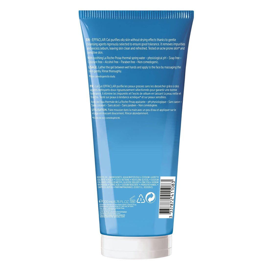 La Roche-Posay Effaclar Purifying Foaming Gel Cleanser for Oily Skin | With Zinc Pidolate To Remove Excess Oil & Shine | Alcohol Free & Oil Free | Face Wash For Oily Skin | Sensitive Skin Tested
