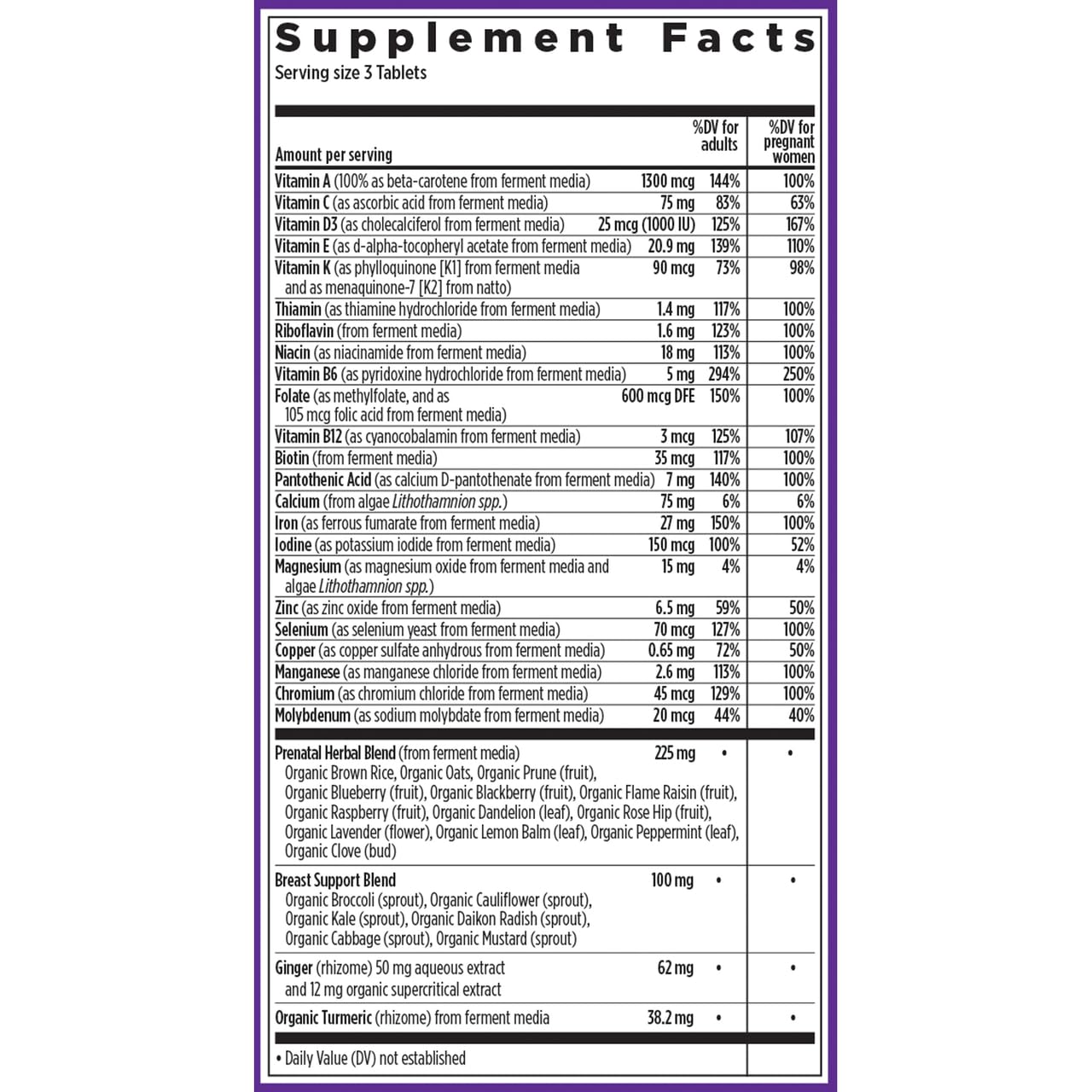 Perfect Prenatal 96 Tablets Brand: NewChapter