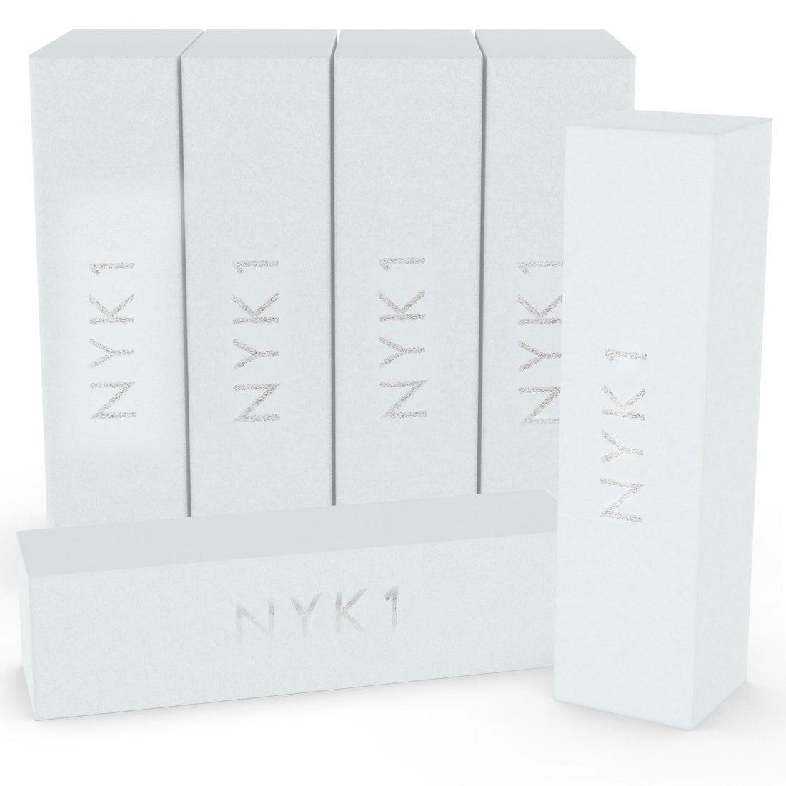 White Nail Buffer Sanding Block - (Pack of 10) NYK1 Professional Salon Quality Grit Nail Buffer File for Sanding, Filing Natural, Shellac or Acrylic Gel Nails