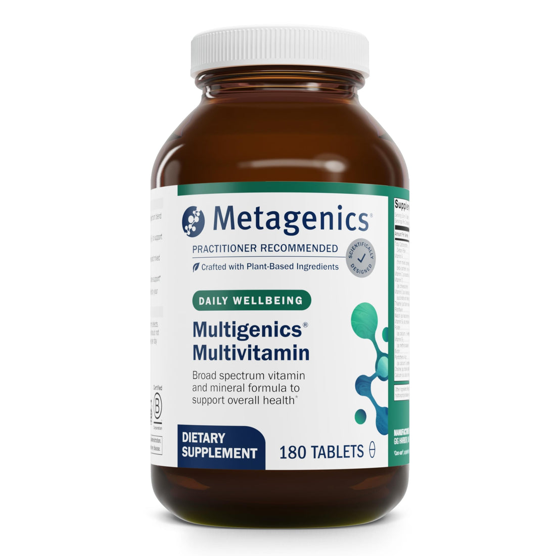 Metagenics Multigenics Multivitamin - Fast Release Multivitamin - Everyday Dietary Supplements - with Quercetin, Beta-Carotene & More - Non-GMO - Gluten-Free - 180 Tablets
