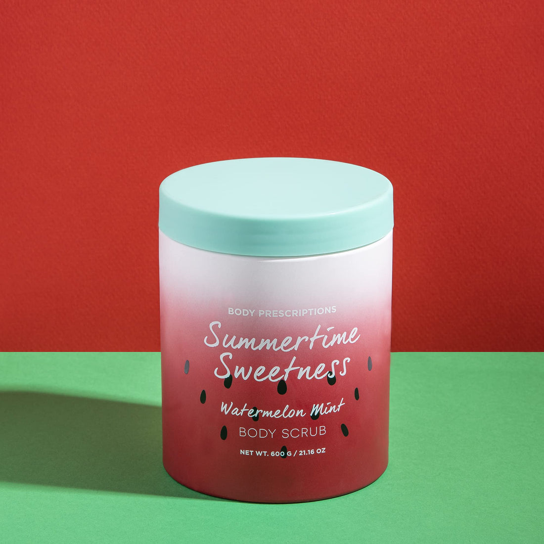 Body Prescriptions Summertime Sweetness Body Scrub, Exfoliating Body Wash, for Nourished and Ultra Smooth Skin, Cleanser Infused with Watermelon and Mint