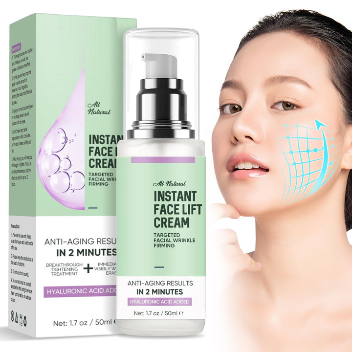 Feugole Instant Face Lift Cream,Skin Tighten And Lift Neck Cream for Women with Plant Extract, Neck, Eye Anti-aging Serum for Smoothing Fine Lines, Wrinkles and Firming Loose Sagging Skin-50ML