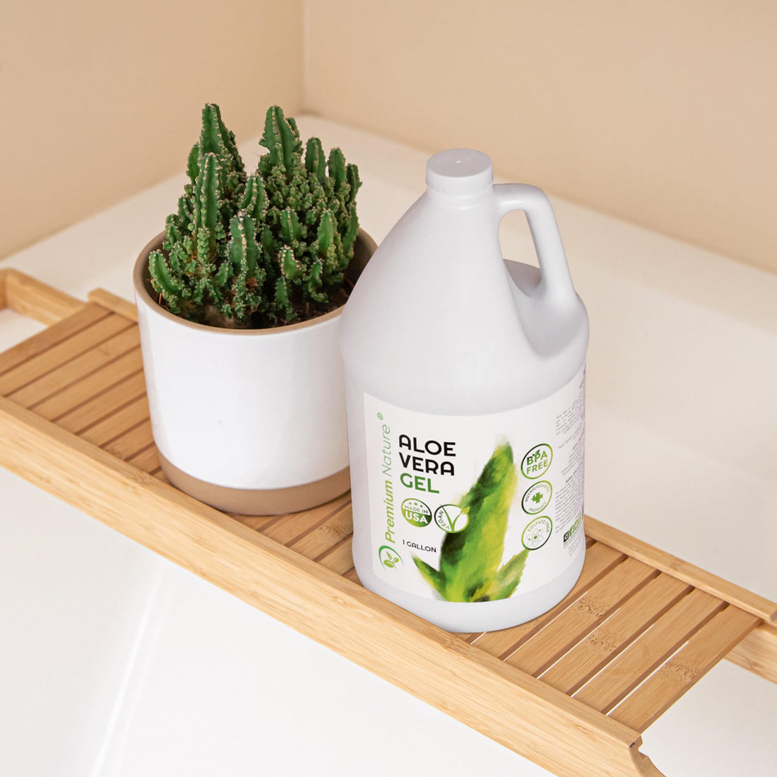 Premium Nature Pure Aloe Vera Gel For Face & Dry Skin, Sunburn Relief, Aloe Vera Gel for Skin Moisturizer Aloe Vera Gel from Aloe Vera Plant Aloe Vera Gel for Hair Aloe Gel 1 Gallon