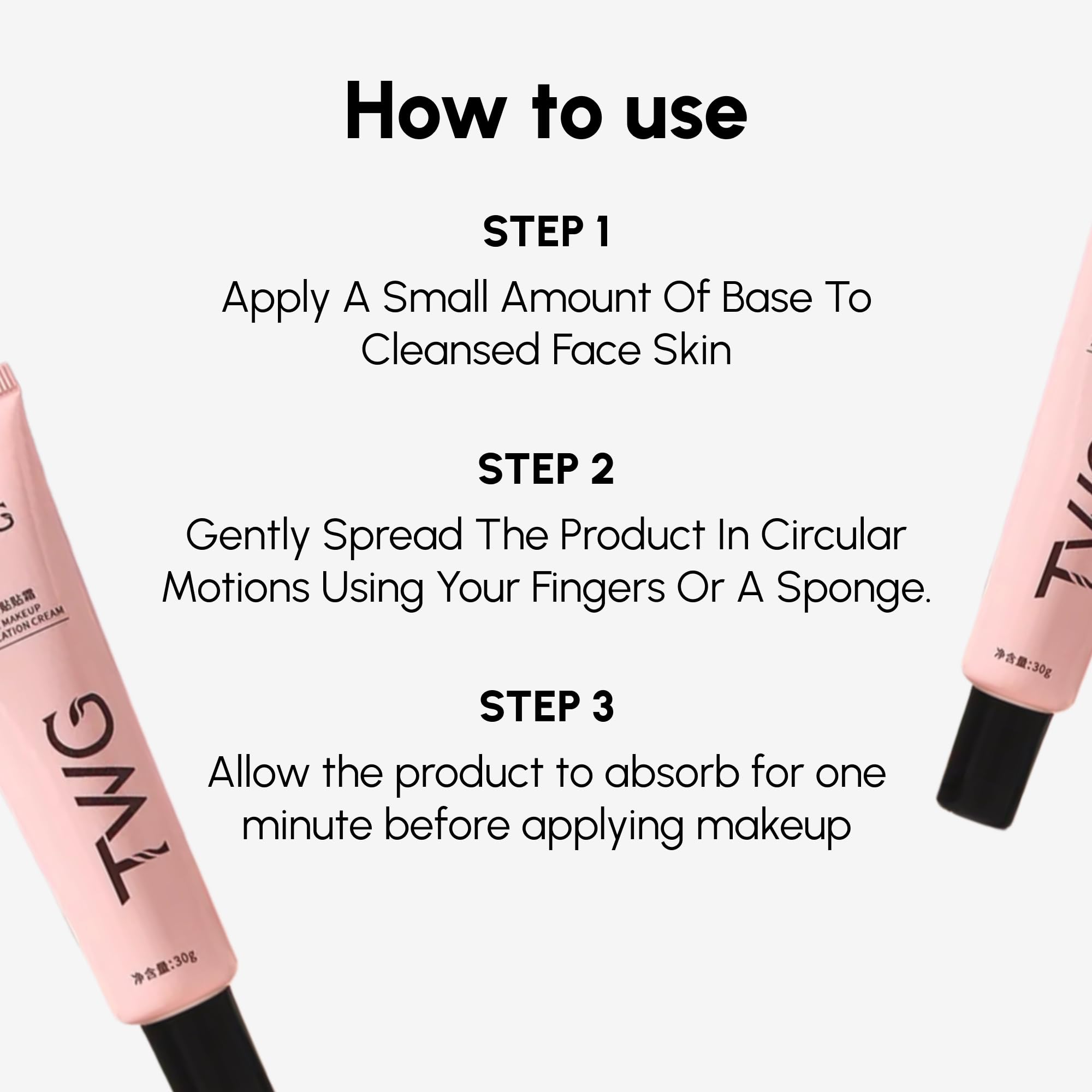 Pore Minimizing Face Primer, Long-Lasting BB Cream, Makeup Primer & Moisturizing Face Cream for Smooth, Flawless Skin