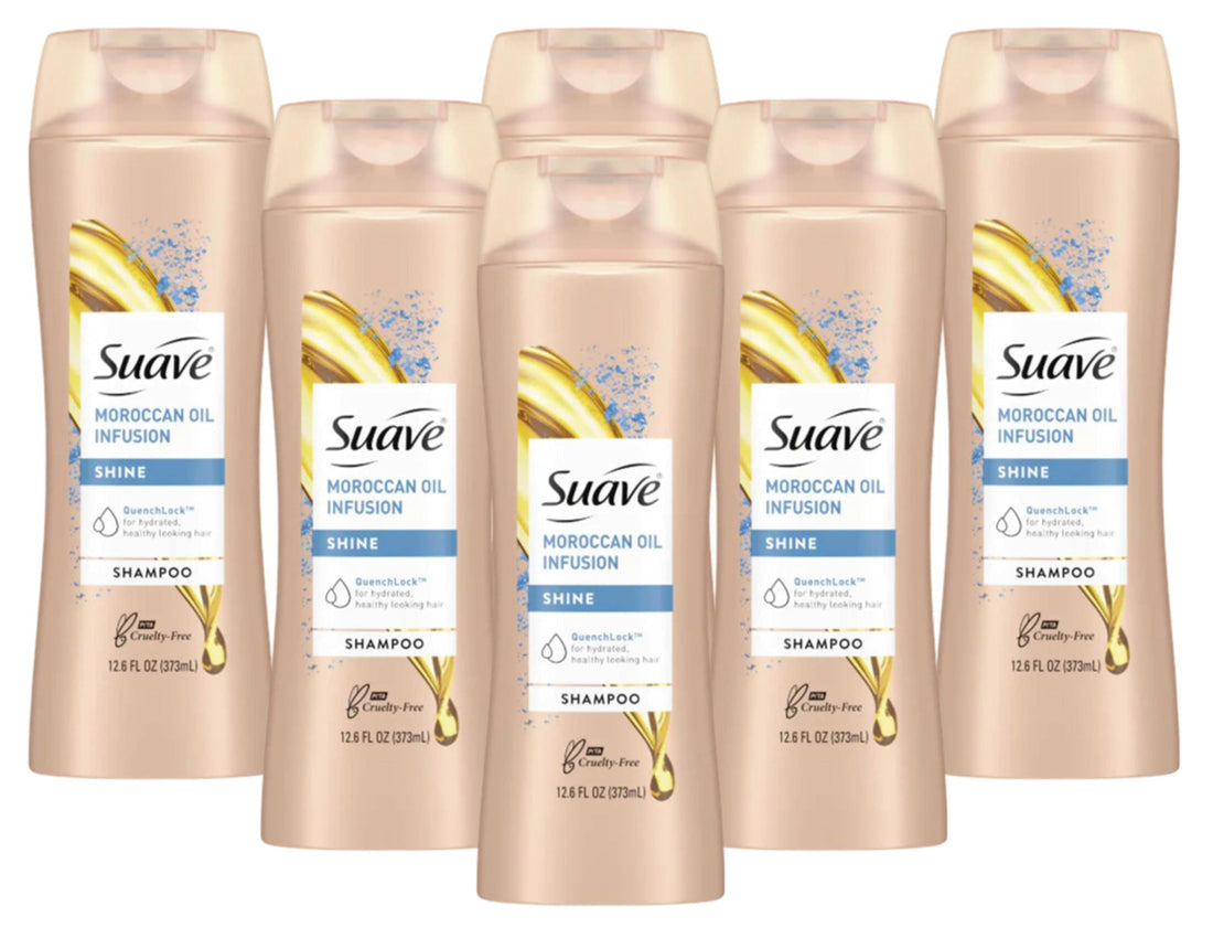 Suave Professionals Shine Shampoo Moroccan Infusion 12.6 oz (Pack of 6)