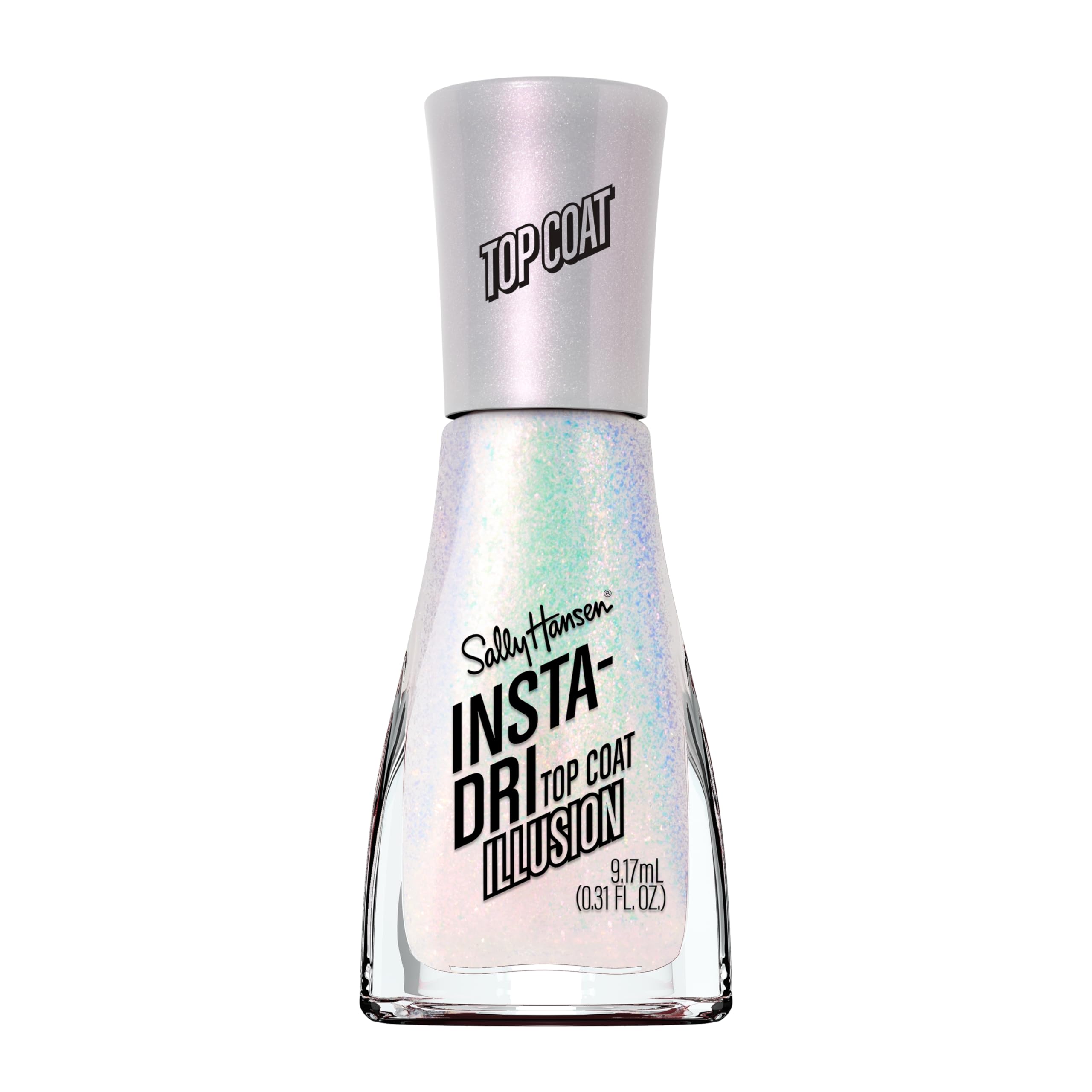 Sally Hansen Insta-Dri, Illusion, Quick Dry, Long Lasting, Sheer, Shimmery White Nail Polish