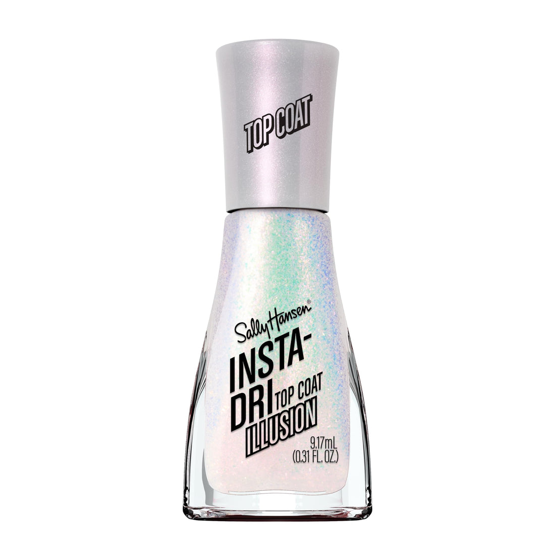 Sally Hansen Insta-Dri, Illusion, Quick Dry, Long Lasting, Sheer, Shimmery White Nail Polish