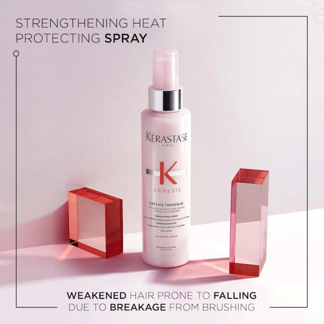 Kerastase Genesis Strengthening Shampoo, Conditioner & Heat Protecting Leave-In Treatment For Weakened or Damaged Hair - Moisturizes, Adds Shine and Protects Against Breakage