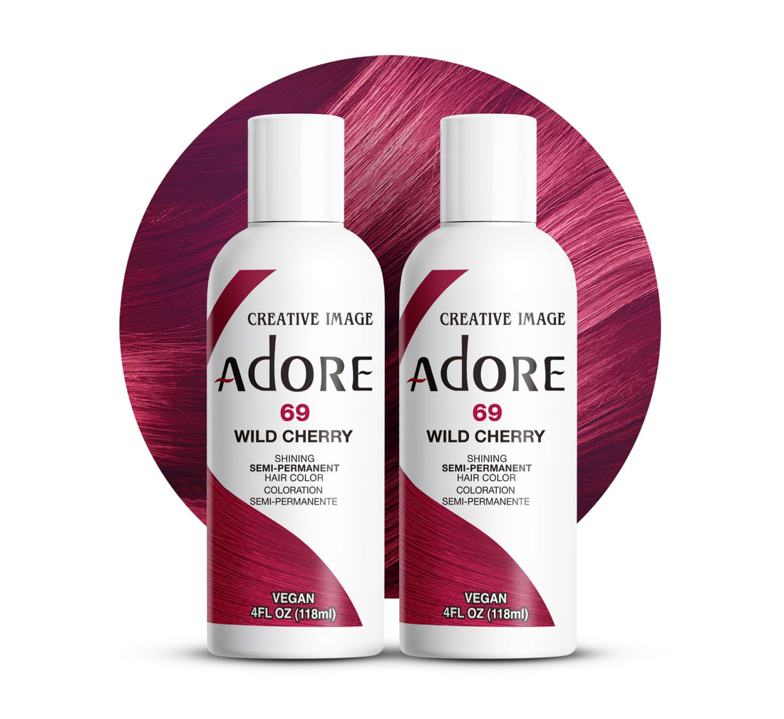 Adore Semi-Permanent Haircolor #069 Wild Cherry 4 Ounce 118ml 2 Pack