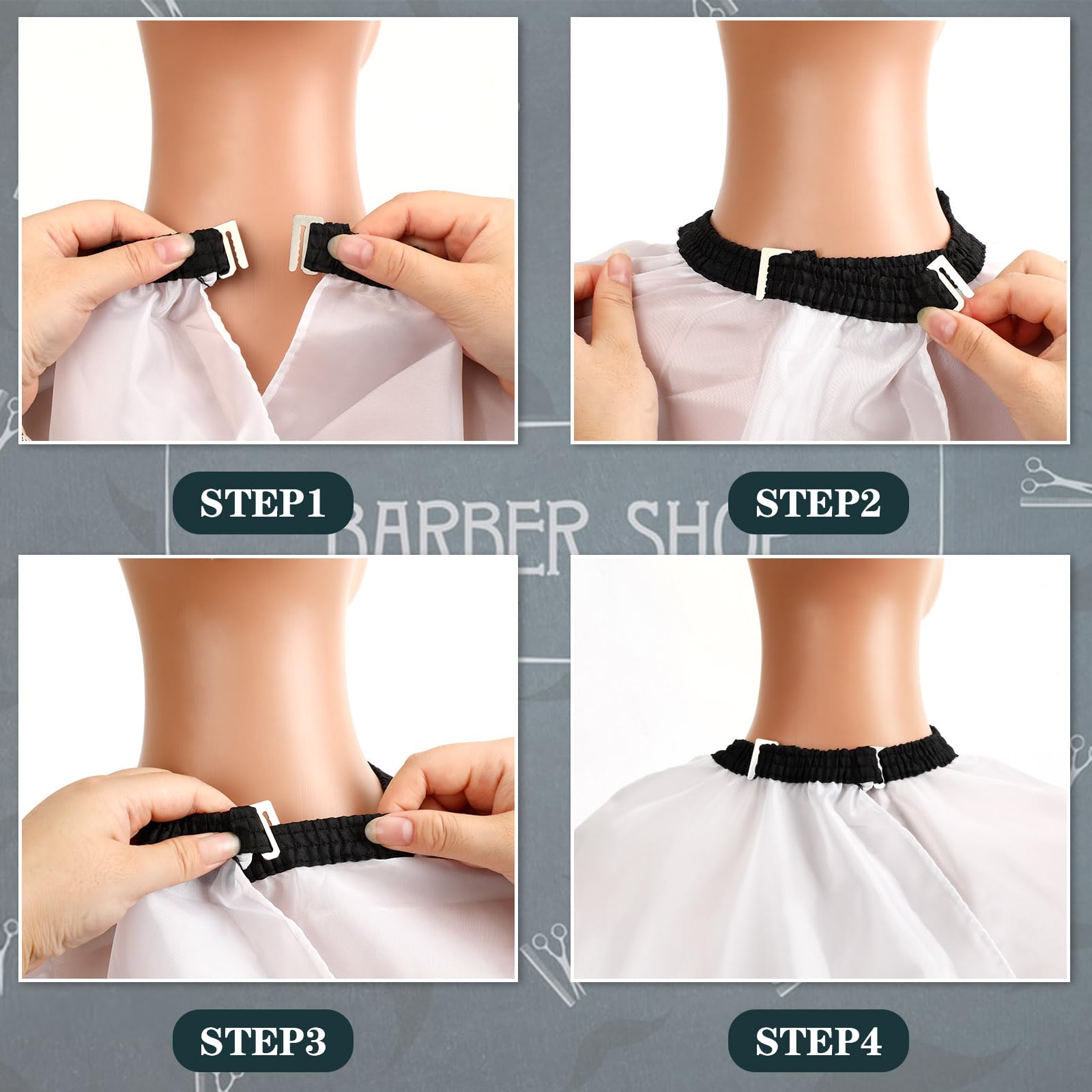 FEBSNOW Professional Barber Cape Leopard Salon Hair Cutting Cape with Adjustable neckline and Neck Duster Brush Barber Shop Supplies 46.8 Ãƒâ€” 56 Inch