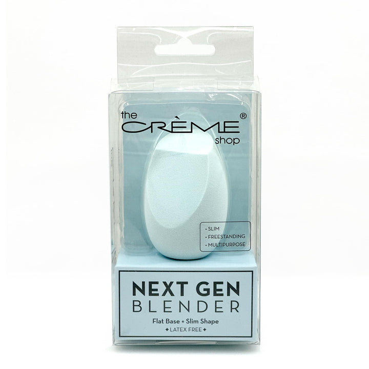The Crème Shop Next Gen Blender Sponge | Makeup Sponges for Foundation | Makeup Sponge Set | Tri-Cut Makeup Sponge, Percision Tip (Blue)