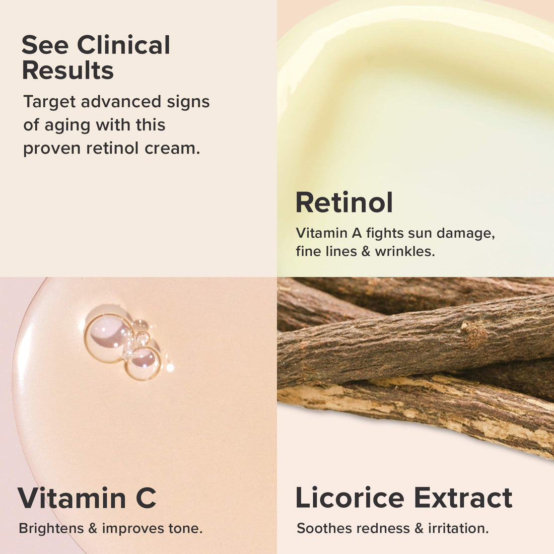 Paula's Choice CLINICAL 1% Retinol Treatment Cream with Peptides, Vitamin C & Licorice Extract, Anti-Aging & Wrinkles - 30 ml