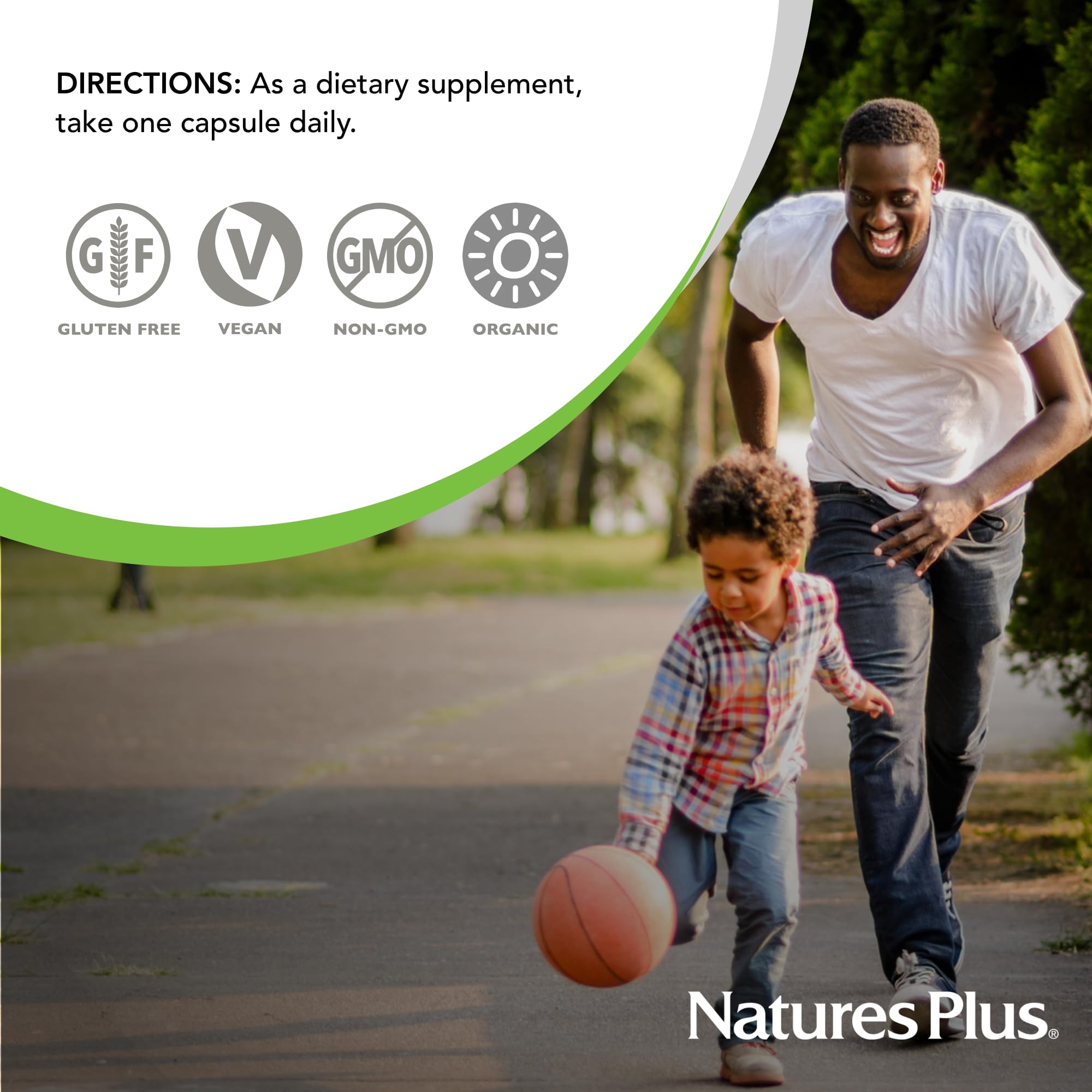 Natures Plus Source of Life Garden Certified Organic Vitamin K2-120 mcg, 60 Vegan Capsules - Bone Health Supplement - with Natural Whole Food Enzymes - Vegetarian, Gluten-Free - 60 Servings