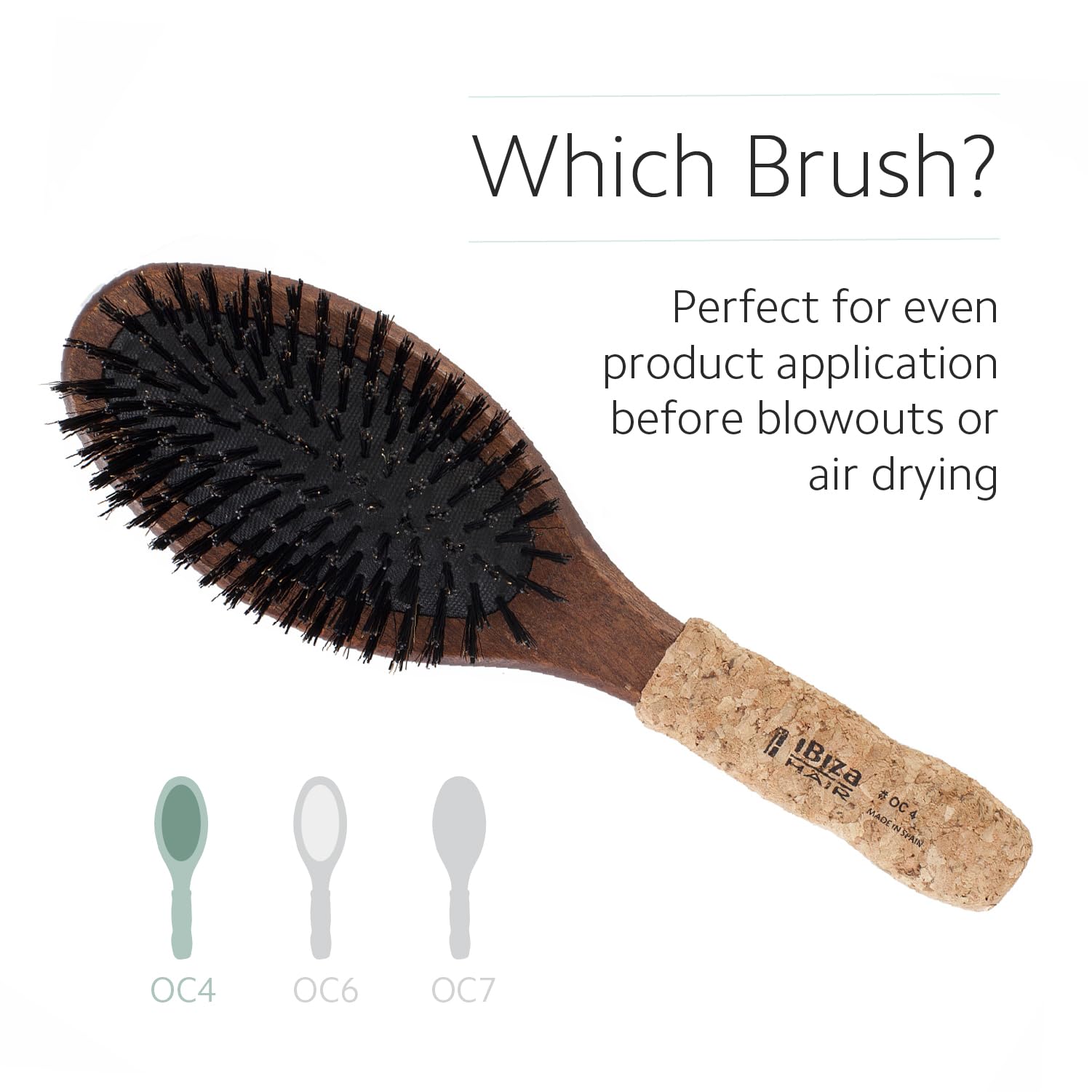 Ibiza Hair OC Series Brush, OC4