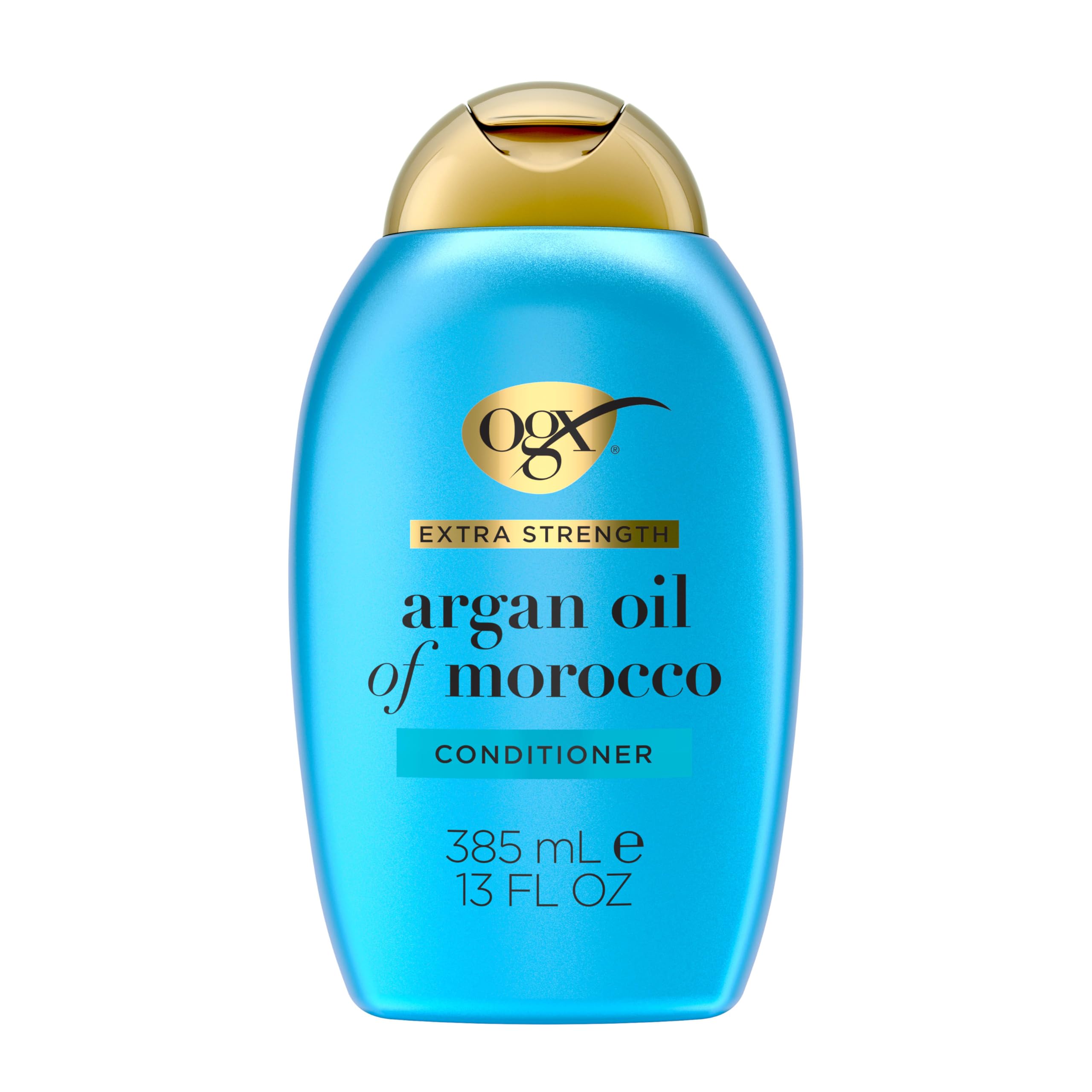 OGX Extra Strength Hydrate & Repair + Argan Oil of Morocco Conditioner for Dry, Damaged Hair, Cold-Pressed Argan Oil to Moisturize Hair, Paraben-Free, Sulfate-Free Surfactants, 13 Fl Oz