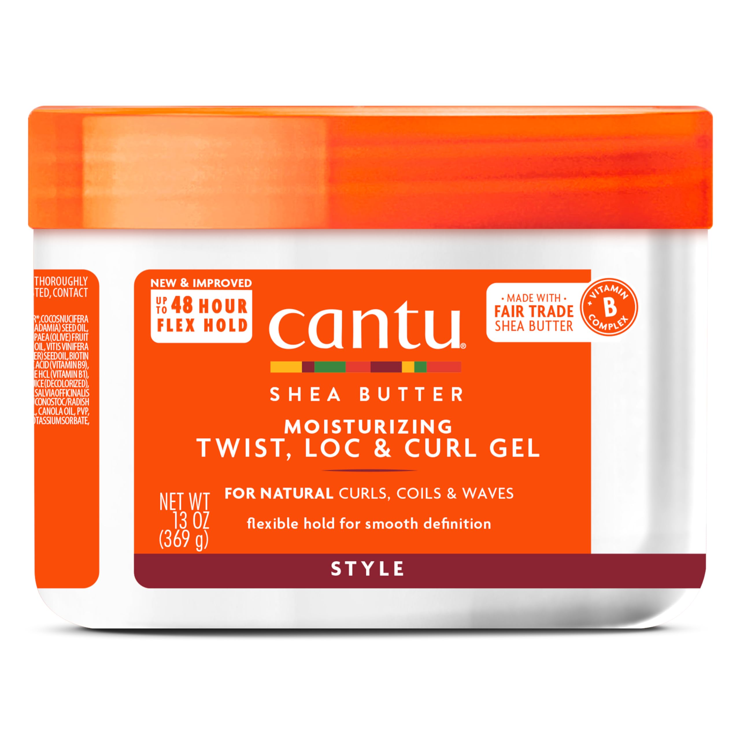 Cantu Moisturizing Twist & Lock Gel with Shea Butter for Natural Hair, 13 oz (Packaging May Vary)