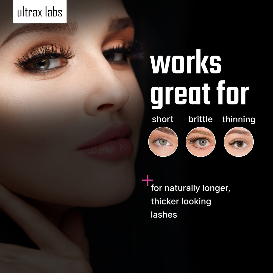 Ultrax Labs Ultrax Labs Eye Lash Surge | Eyelash Growth Serum Clinically Proven for Fuller and Thicker Eye Lashes