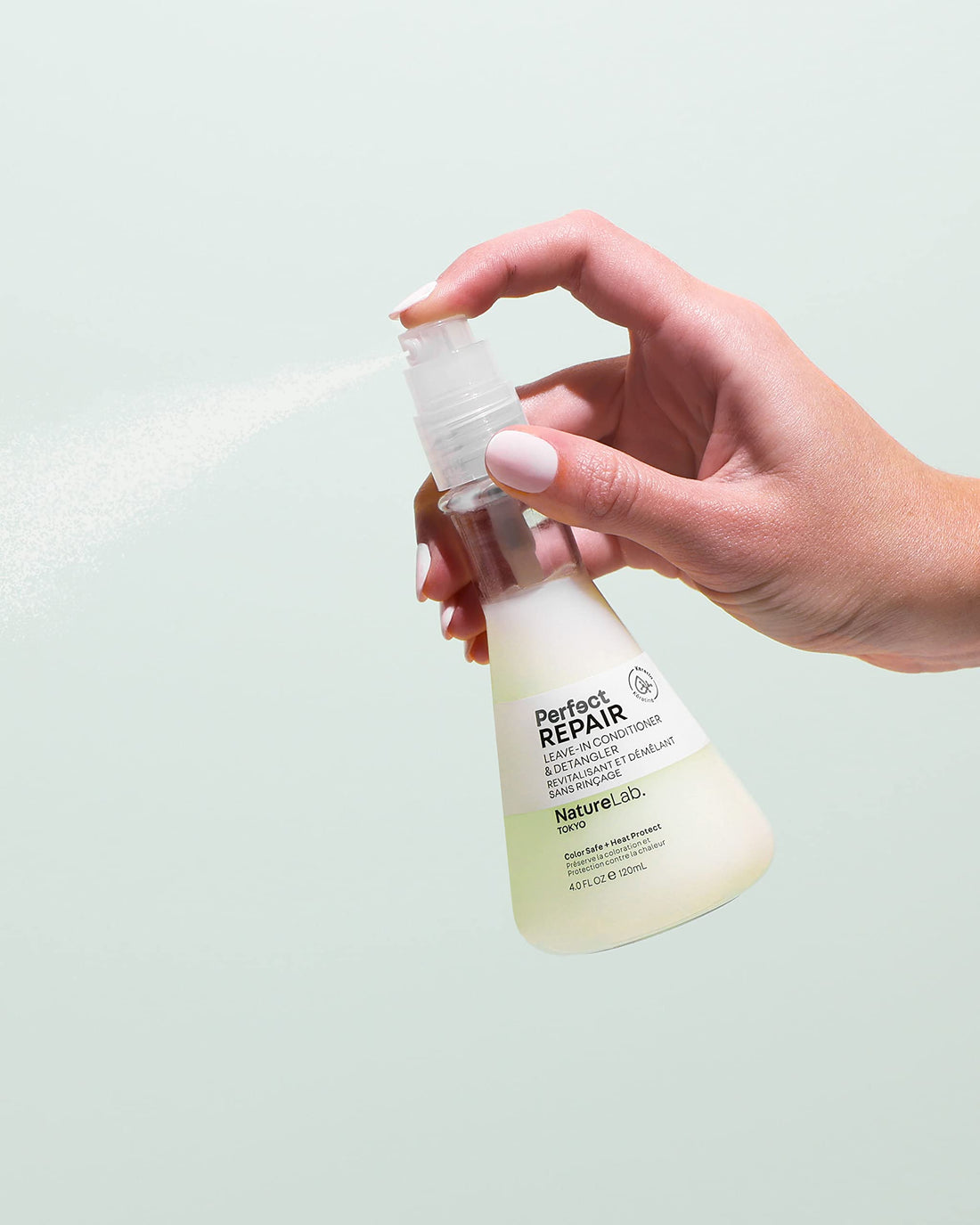 NatureLab. TOKYO Perfect Repair Leave-In Conditioner & Detangler: Heat Protection, Color Safe, Protect Against Future Damage | 4 FL OZ / 120 ML