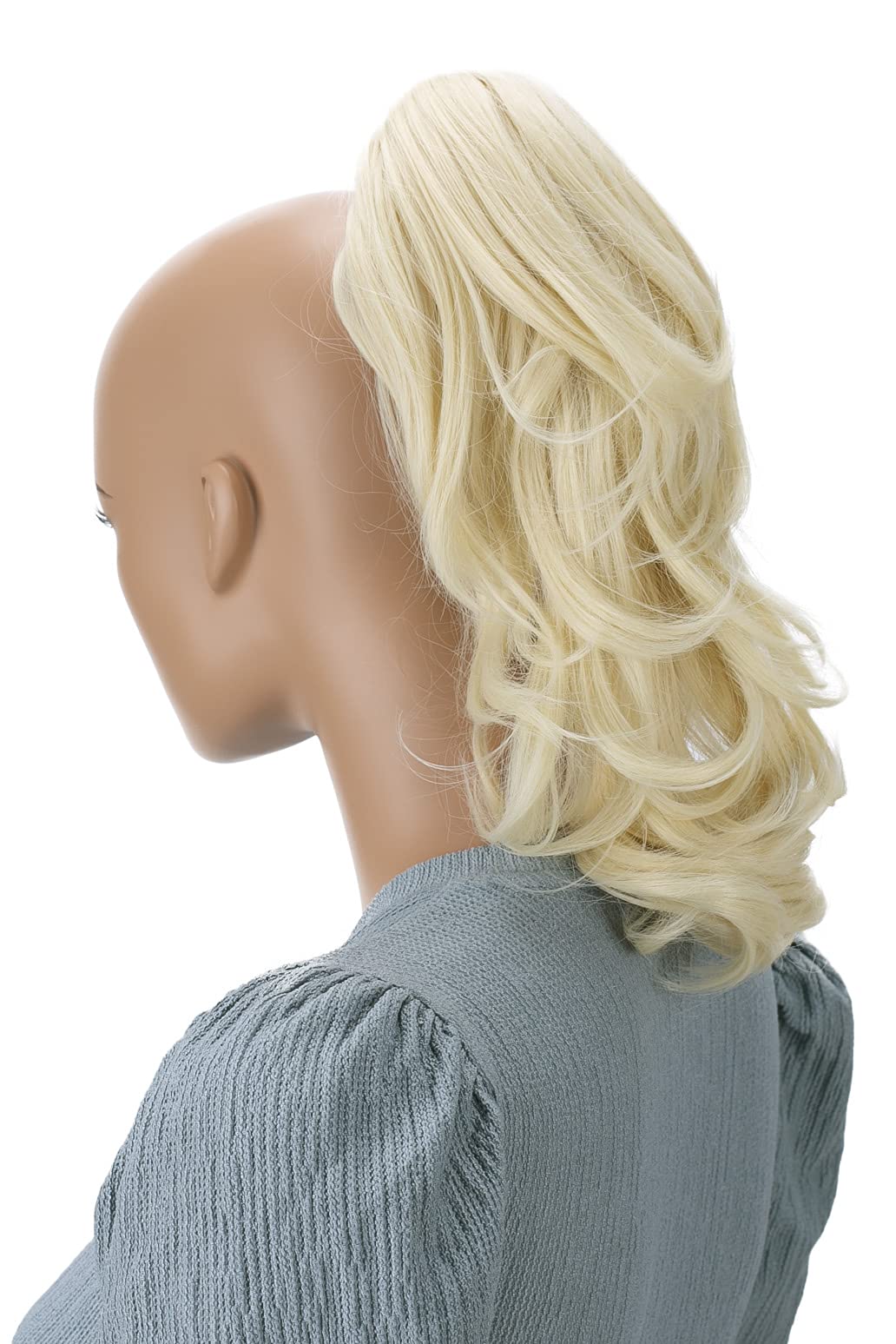 Light blond # 88 H133 : PRETTYSHOP 14 Hair Piece Ponytail Extension wavy Nature Looking Heat-Resisting Light blond # 88 H133