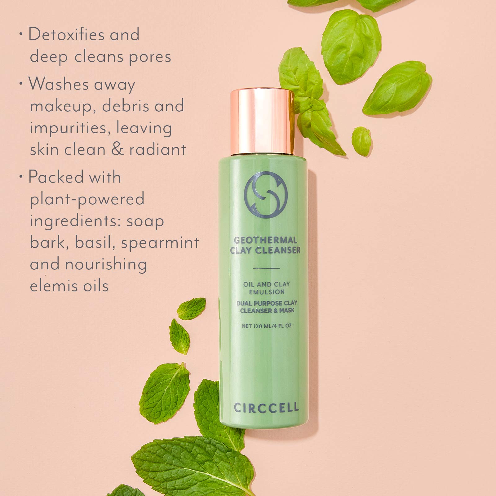 CIRCCELL Geothermal Clay Cleanser, 4 Fl Oz