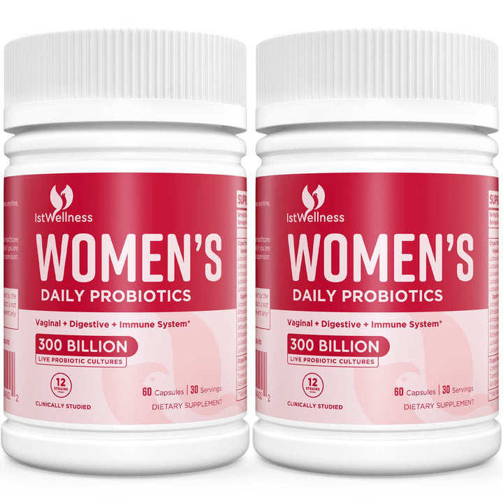 Probiotics for Women - 300 Billion CFU Probiotic, 12 Strains Probiotics with Cranberry, Selected Women Probiotic for Vaginal, Urinary, pH Balance, Diarrhea, Digestive Gut & Immune Health - 120 Capsule