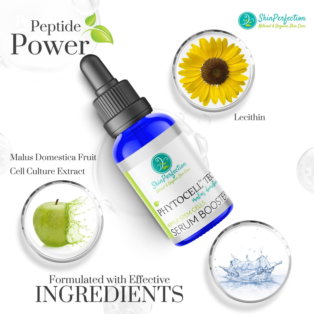 Phytocelltec Malus Domestica Apple Stem Cells Anti-Aging Serum Booster Phospholipids - Lotion Making Supplies - Make Your Own Cosmetics