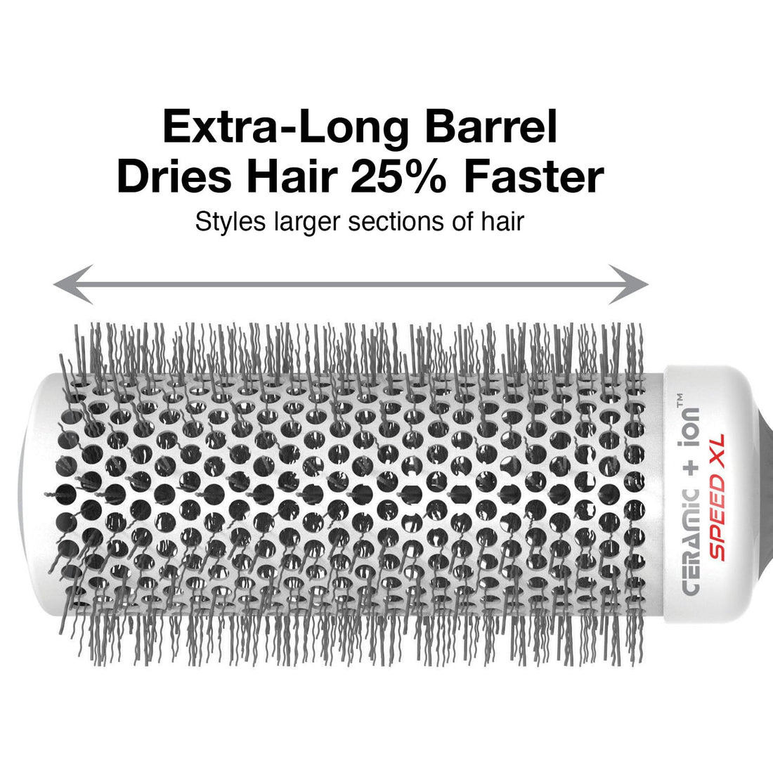 Olivia Garden Ceramic + Ion Speed XL Extra-Long Barrel Hair Brush CIXL-55 (2 1/8)