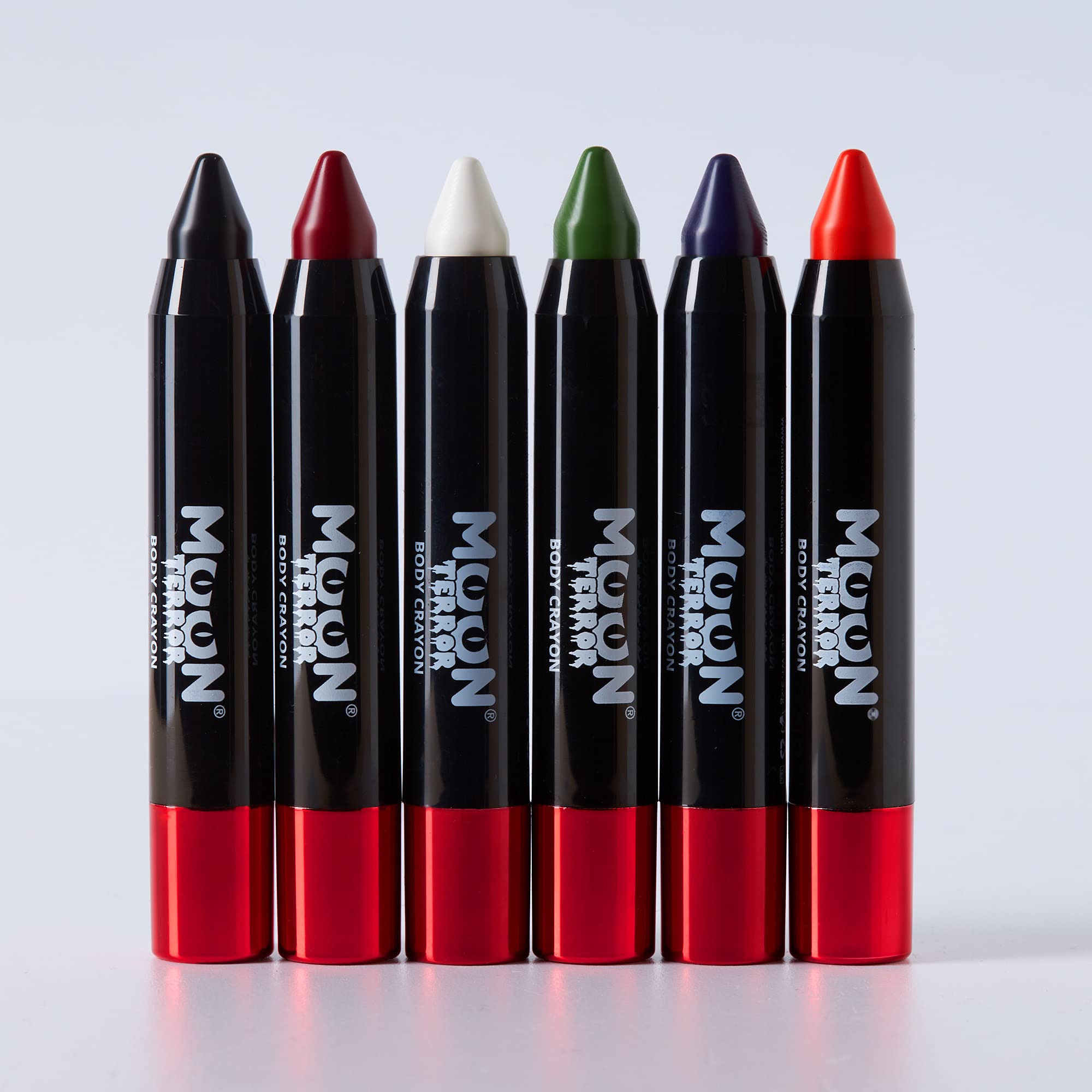 Moon Terror - Halloween Face Paint Stick/Body Crayon Makeup for Face & Body - 0.12oz - Create Spooky Designs Like a pro! Wicked White