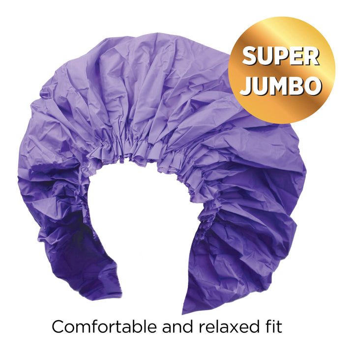 Donna Premium Collection Super Jumbo Shower Cap Purple 22163 by Donna Collection