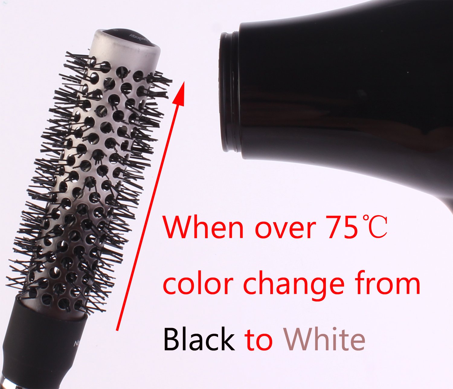 Round Thermal Brush Set, Professional Nano Ceramic & Ionic Barrel Hair Styling Blow Drying Curling Brush, 5 Different Sizes