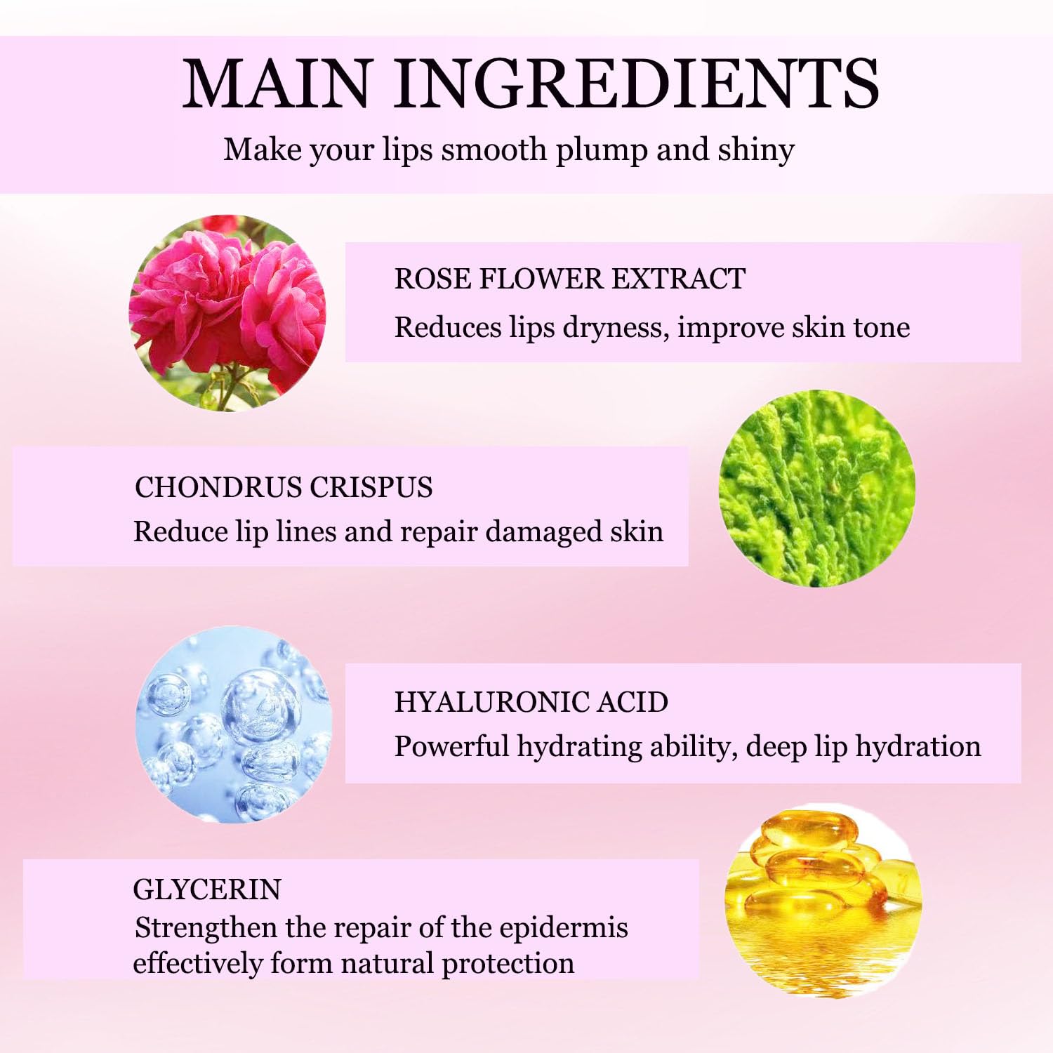 NIYET 30 pieces of Moisturizing Collagen Crystal Lip Mask - Anti-Ageing & Anti Chapped, Reduce lip Wrinkles, Fade Lip Color, Make Skin Smooth (Pink)