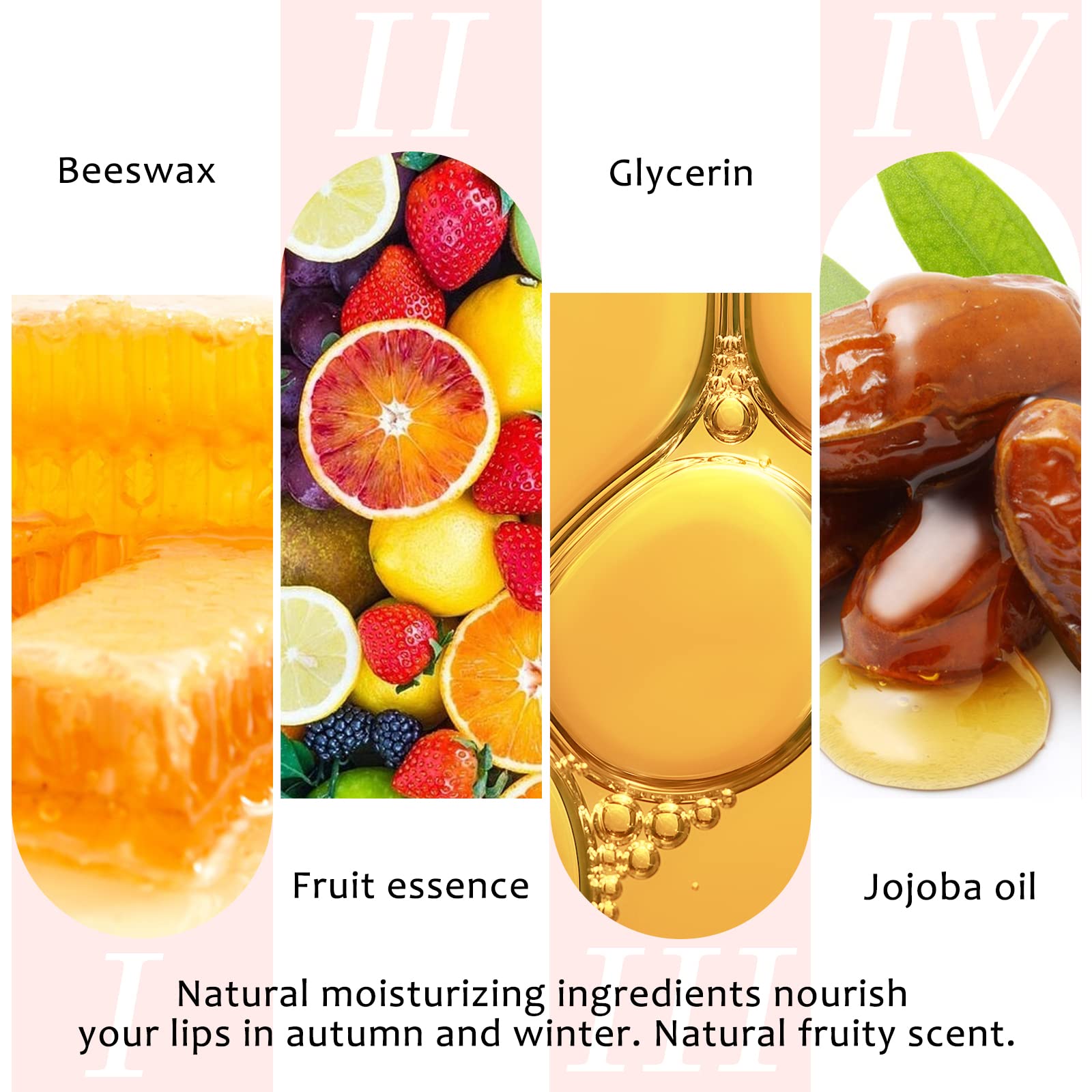 FREEORR Tinted Lip Balm, Tinted Chapstick 2 in 1 Moisturizing Lip Balm and Buildable Lipstick, Instant Hydration Chapped Lips and Pale Lips, Keep Lips Hydrated Lip Moisturizer, 0.16Oz, Pack of 6