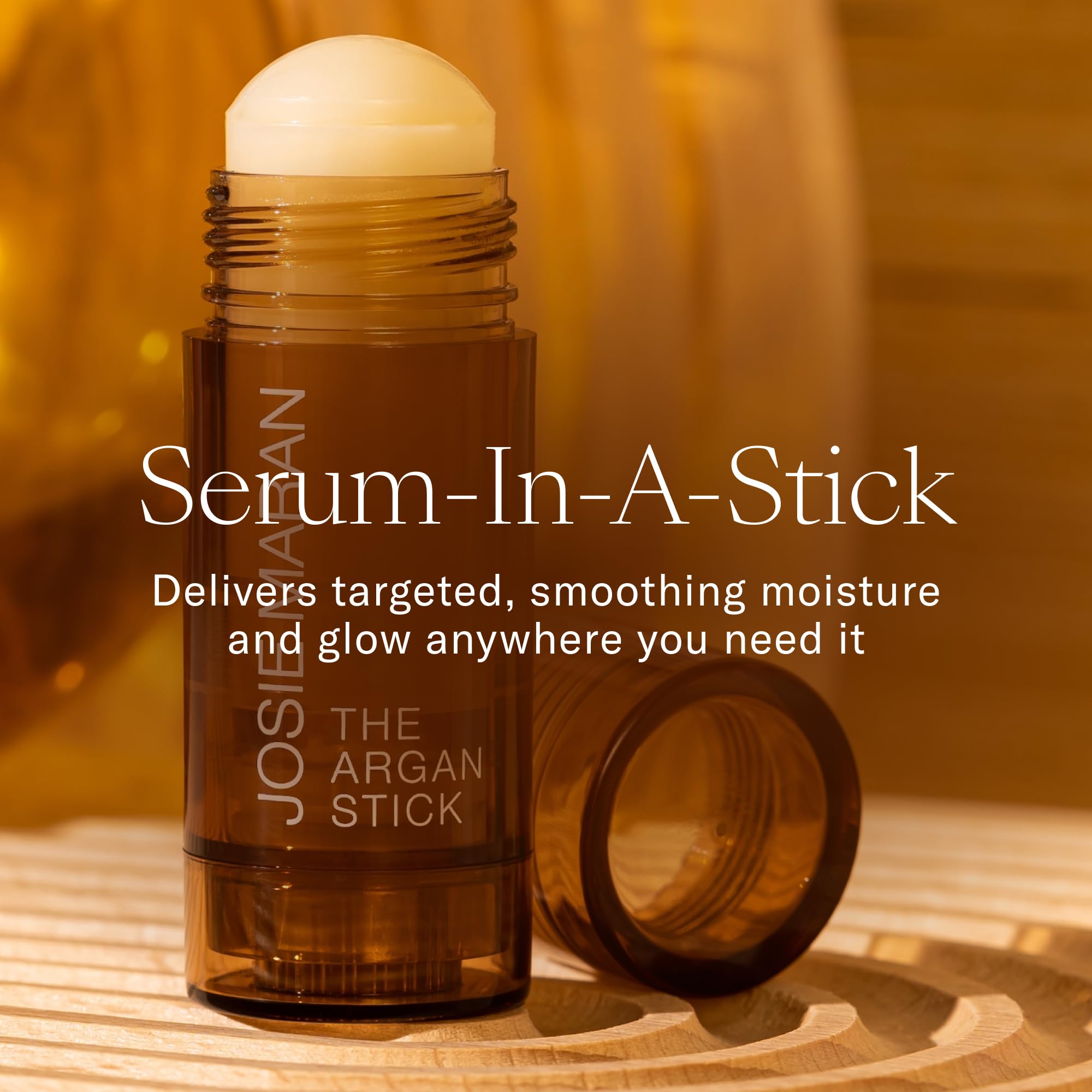 Josie Maran Argan Oil Moisture Stick - Multitasking Body & Face Balm, Under Eye Stick - Restore Skin with Antioxidants & Essential Fatty Acids for a Healthy, Radiant Glow - Vegan & Cruelty-Free (10 g)