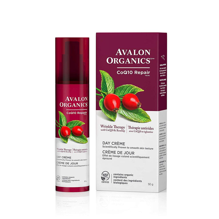 Avalon Organics CoQ10 Wrinkle Defense Creme with SPF 15, 51ml