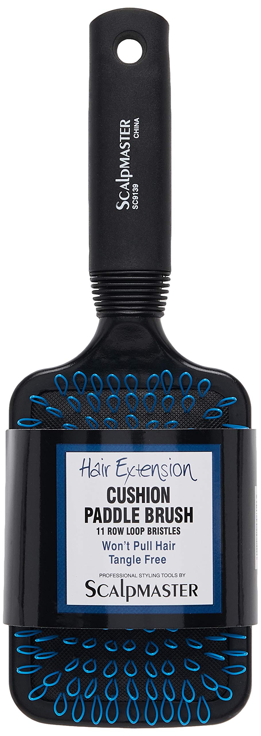 Scalpmaster Hair Extension Cushion Paddle Brush