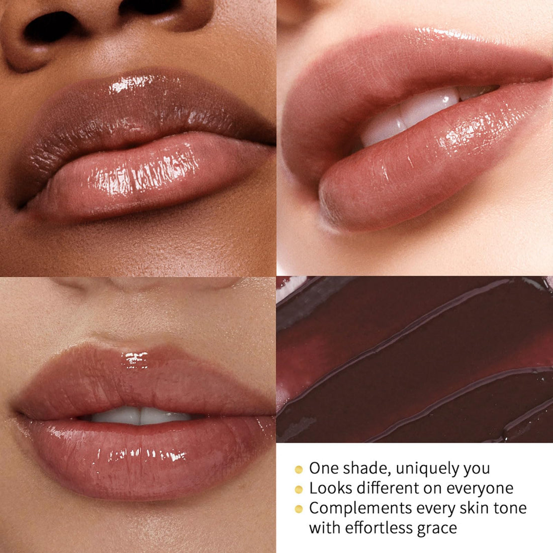 Tinted Lip Balm, Hydrating & Nourishing Lip Balm, Honey Lip Balm in Black, Natural Glossy Sheer Lip Balm, Moisturizing Lip Care Balm for Dry Lips, Black