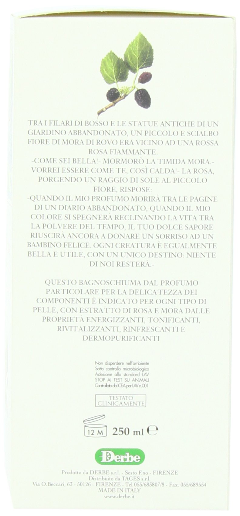 Speziali Fiorentini Bath/Shower Gel, Rose and Blackberry, 8.4 Ounce