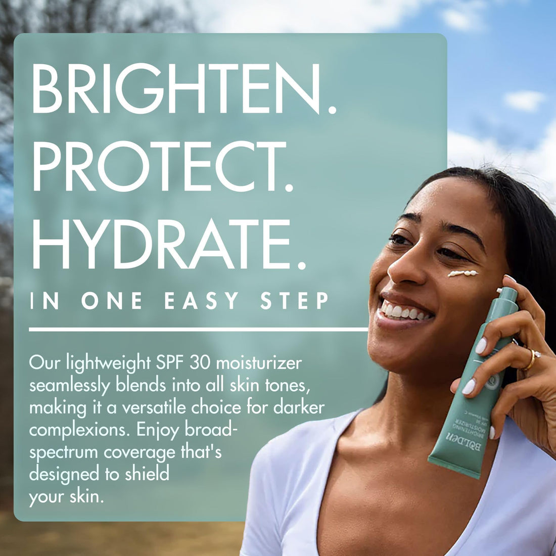 Bolden Brightening Moisturizer SPF 30, Specially Formulated for Darker Skin Tones 2.0 Fl Oz