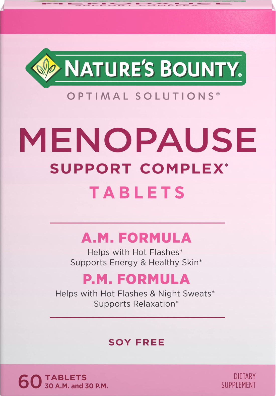 Nature's Bounty Menopause Support Complex Tablets, 60 Count