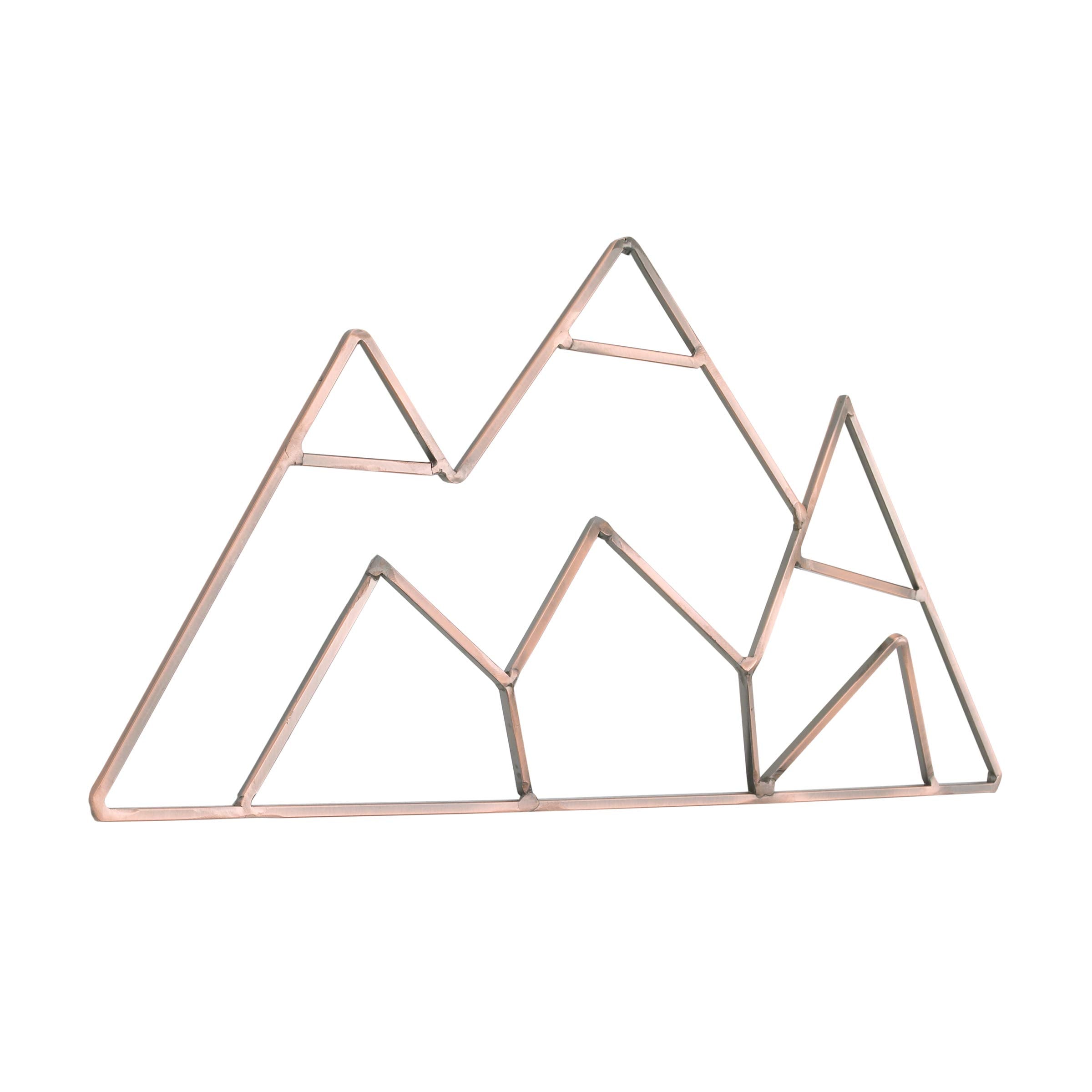 NoJo Mountain Shaped Wire Nursery Wall Decor, Copper Finish