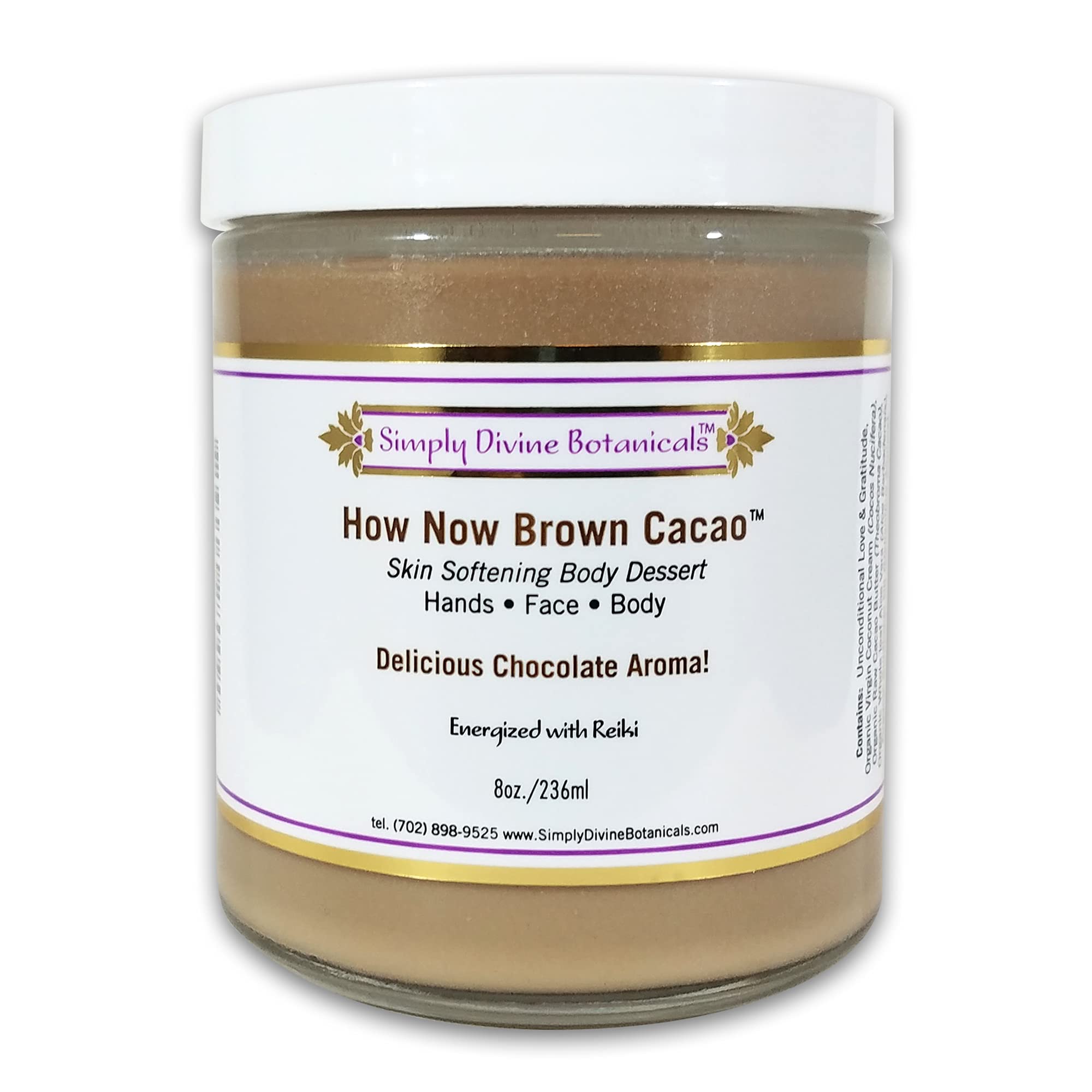 Simply Divine Botanicals How Now Brown Cacao 8 oz