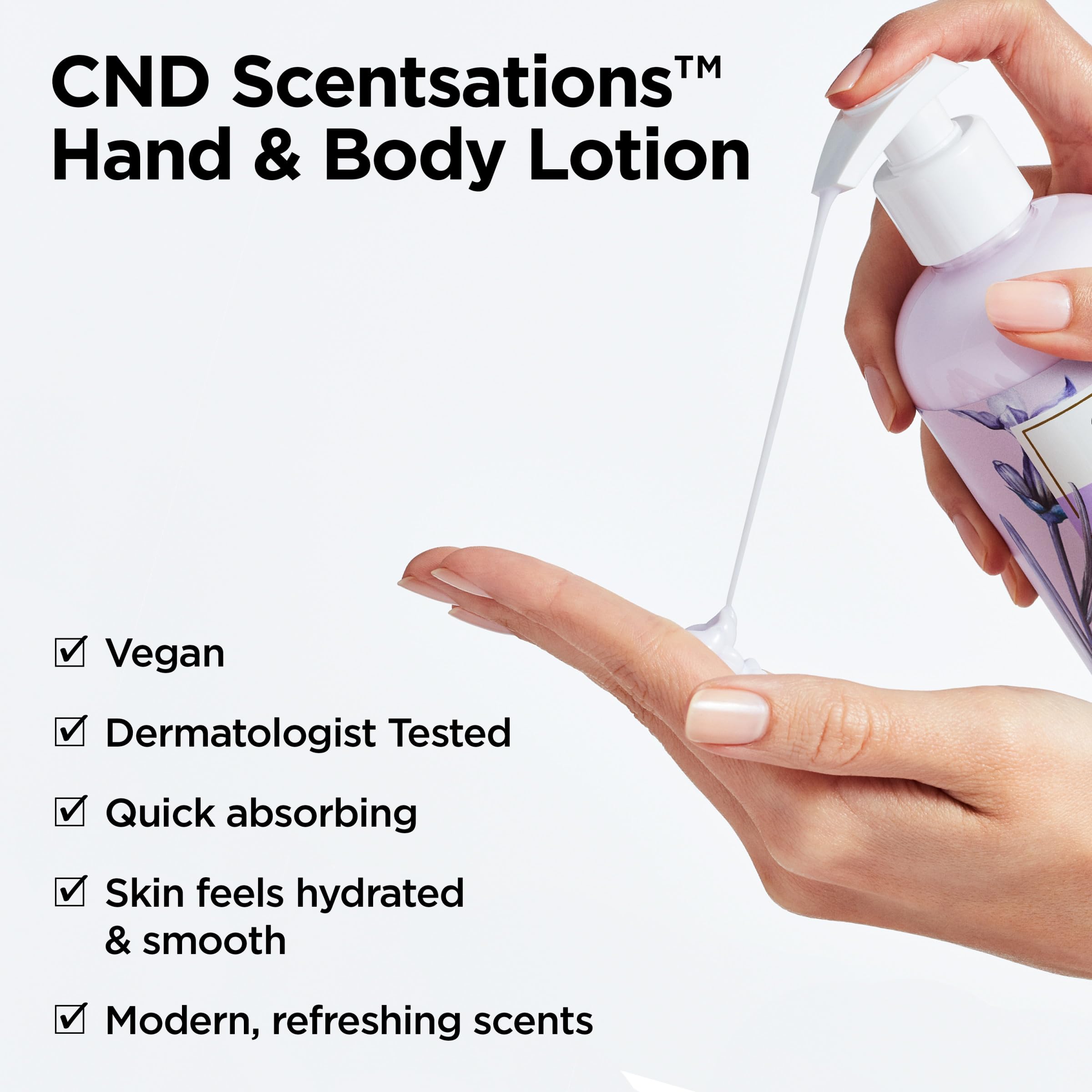 CND Cosmetics Creative Scentsations Hand & Body Lotion - Lavender & Jojoba - 8.3 oz